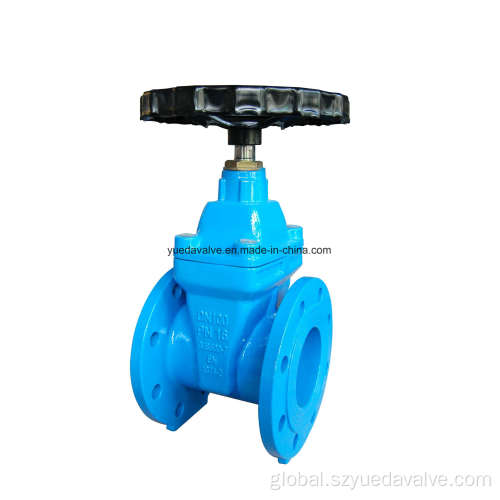 Water Valve Double Flange DIN3354 Pn16 Double Flange Gate Valve Factory